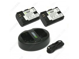 Wasabi Power Battery (2-Pack) and Dual Charger for Canon LP-E6